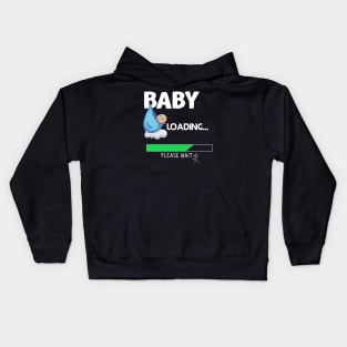 Funny baby loading wife gift idea Kids Hoodie